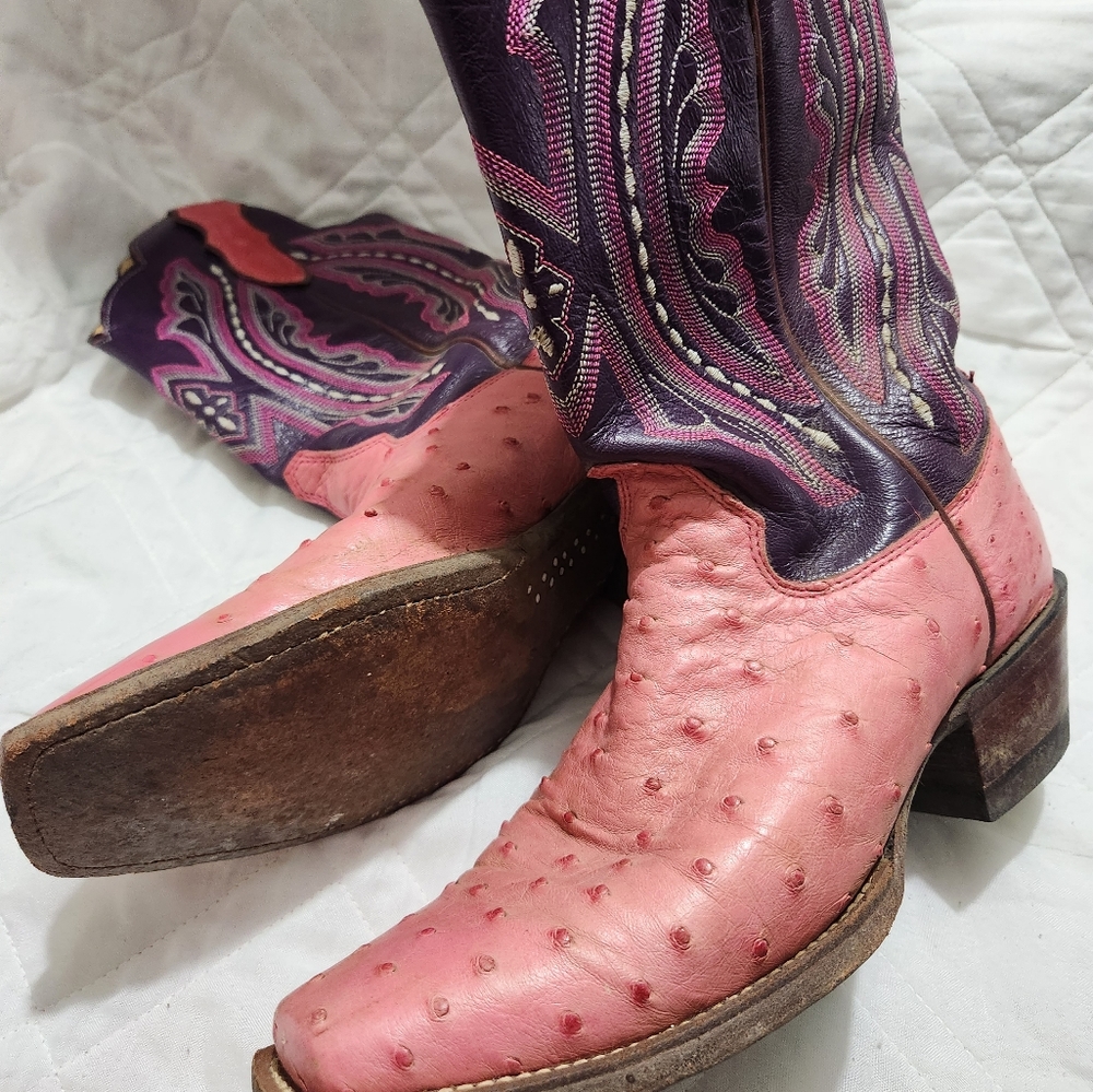 Justin Ladies Leather Cowboy Boots